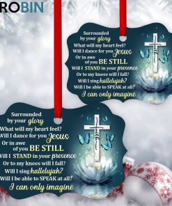 I Can Only Imagine – Stunning Lotus And Cross Ornament I Can Only Imagine – Stunning Lotus And Cross Ornament