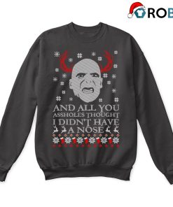 I Didnt Have A Nose Voldemort Harry Potter Ugly Christmas Sweatshirt