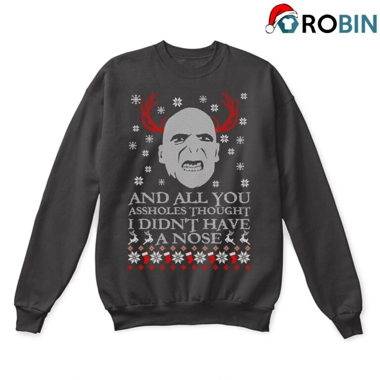 I Didnt Have A Nose Voldemort Harry Potter Ugly Christmas Sweatshirt