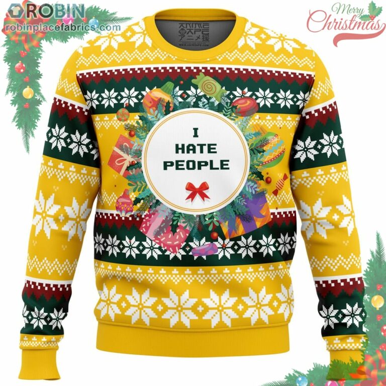 I Hate People Parody Ugly Christmas Sweater