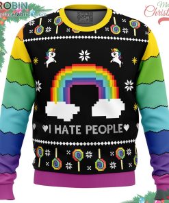 I Hate People Ugly Christmas Sweater