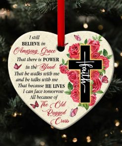 i still believe in amazing grace cross heart ornament 1 EOMFs