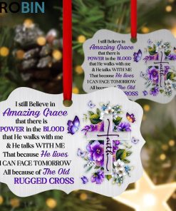 i still believe in amazing grace gorgeous floral cross ornament 1 mcrppr