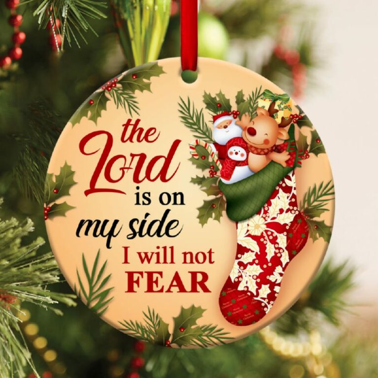 I Will Not Fear Lovely Christian Circle Ornament
