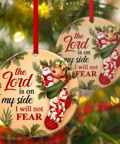 I Will Not Fear Lovely Christian Circle Ornament