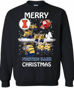Illinois Fighting Illini Minion Ugly Christmas Sweatshirt