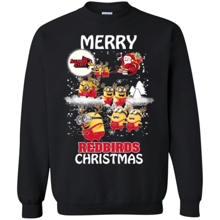 Illinois State Redbirds Minion Ugly Christmas Sweatshirt