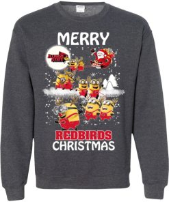 illinois state redbirds minion ugly christmas sweatshirt 3 49JdO