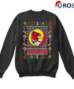 Illinois State Redbirds X Grateful Dead Christmas Ugly Sweatshirt
