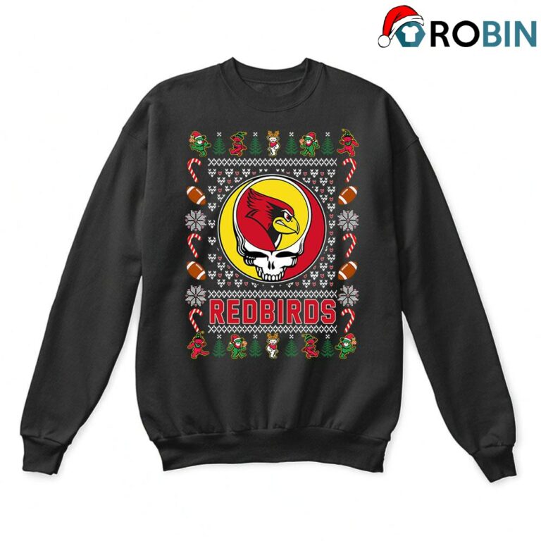 Illinois State Redbirds X Grateful Dead Christmas Ugly Sweatshirt