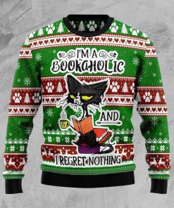 Im A Bookaholic Christmas Ugly Sweatshirt, Sweater