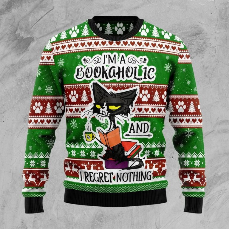 Im A Bookaholic Christmas Ugly Sweatshirt, Sweater