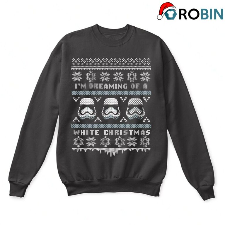 Im Dreaming Of A White Christmas Star Wars Ugly Sweatshirt