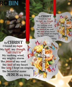 In Christ I Found My Hope – Gorgeous Floral Cross Ornament In Christ I Found My Hope – Gorgeous Floral Cross Ornament