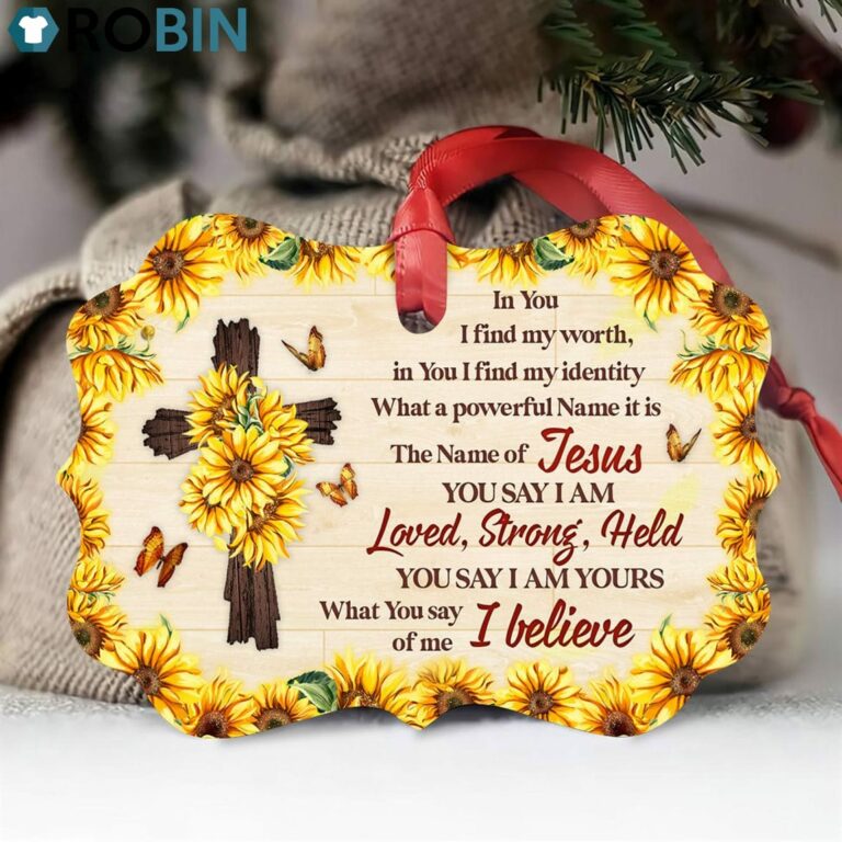 In You I Find My Worth – Beautiful Sunflower Ornament