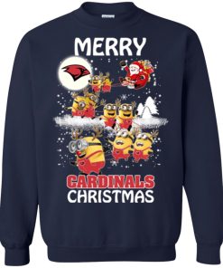 incarnate word cardinals minion ugly christmas sweatshirt 1 TYrNS