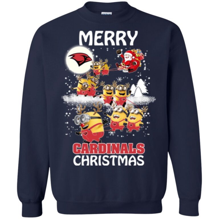 Incarnate Word Cardinals Minion Ugly Christmas Sweatshirt