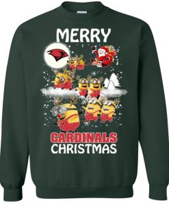 incarnate word cardinals minion ugly christmas sweatshirt 2 DxX1D