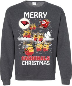 incarnate word cardinals minion ugly christmas sweatshirt 3 oUJru