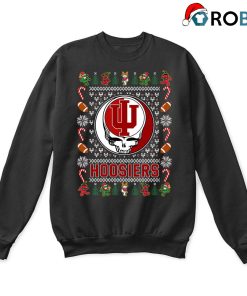 Indiana Hoosiers X Grateful Dead Christmas Ugly Sweatshirt