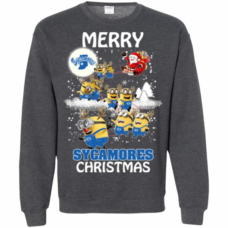 Indiana State Sycamores Minion Ugly Christmas Sweatshirt