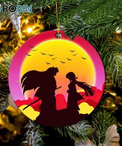 inuyahsa sunset circle ornament christmas decorations 1 adjanz