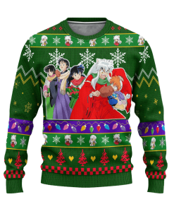 inuyasha anime ugly christmas sweatshirt inuyasha xmas gift 1 J830K
