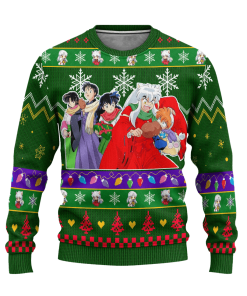 Inuyasha Anime Ugly Christmas Sweatshirt InuYasha Xmas Gift