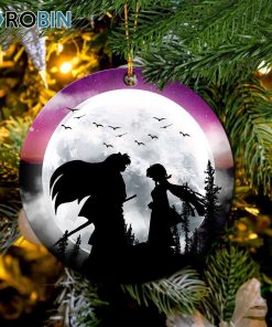 inuyasha couple moon night galaxy ornament christmas decorations 1 gd7s0q