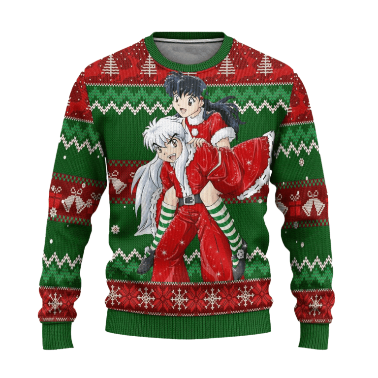 Inuyasha x Kagome Inuyasha Anime Ugly Christmas Sweater Xmas Gift