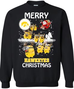 Iowa Hawkeyes Minion Ugly Christmas Sweatshirt