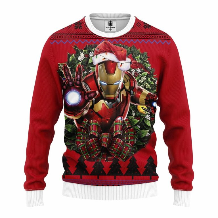 Iron Man Cartoon Noel Mc Ugly Christmas Sweatshirt