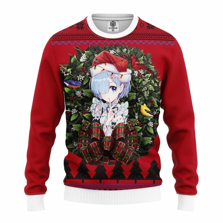 Isekai Rezero ???̥ Starting Life In Another World Anime Noel Mc Ugly Christmas Sweater