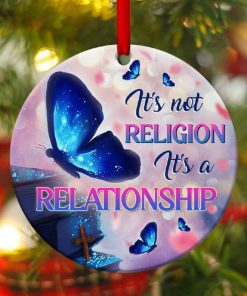 its a relationship with god unique butterfly circle ornament 1 mgV31