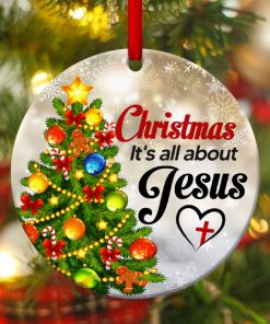 its all about jesus christmas tree circle ornament 1 xtXs4