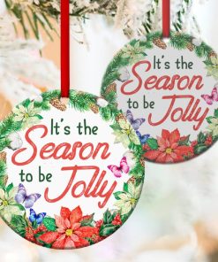 It’s Time To Enjoy The Holiday Butterfly Circle Ornament