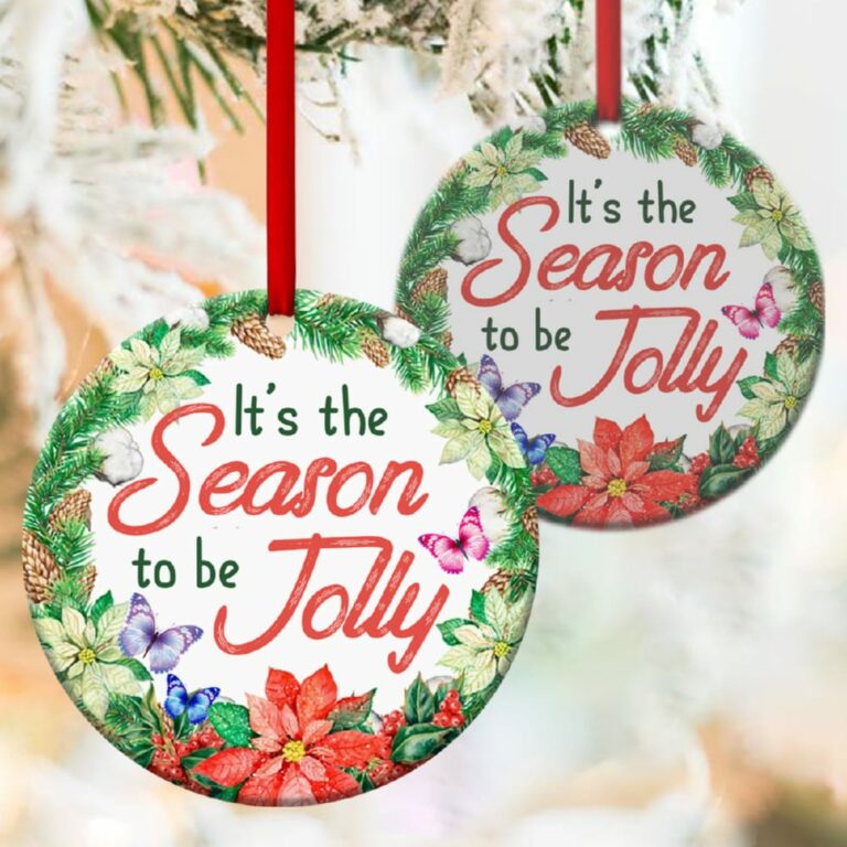 It’s Time To Enjoy The Holiday Butterfly Circle Ornament
