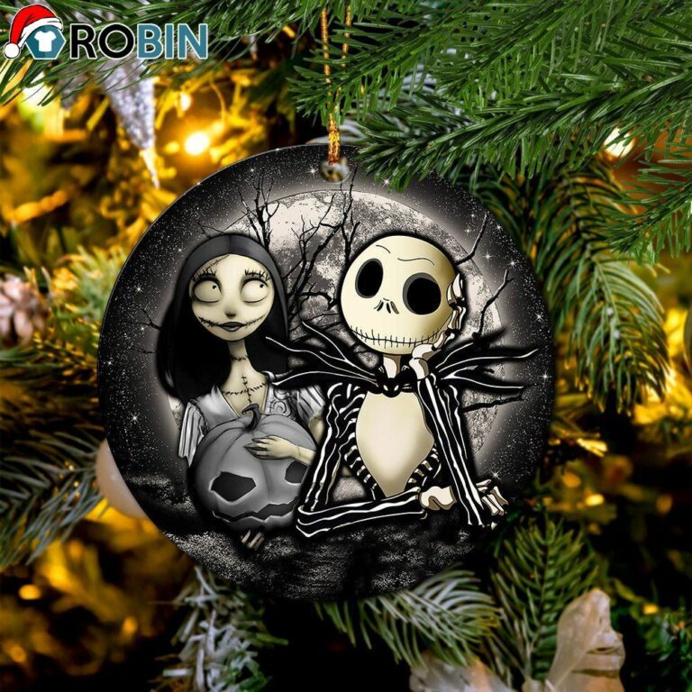 Jack And Sally Nightmare Before Christmas Moonlight Ornament – Christmas Decorations