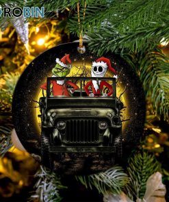 jack nightmare before christmas and grinch ride jeep moonlight hallowwen ornament christmas decorations 1 dsofsf