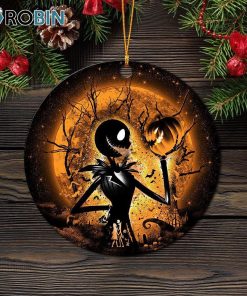 Jack Skellington Nightmare Before Christmas Moonlight Circle Ornament – Christmas Decorations Jack Skellington Nightmare Before Christmas Moonlight Circle Ornament – Christmas Decorations