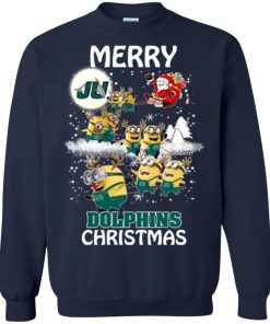 jacksonville dolphins minion ugly christmas sweater 1 86Zv8