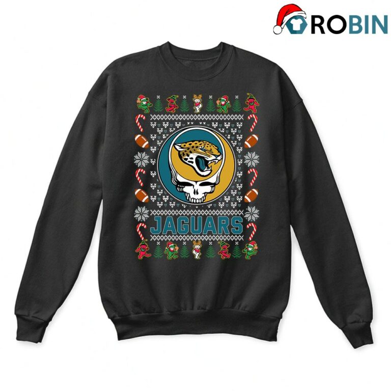 Jacksonville Jaguars X Grateful Dead Christmas Ugly Sweatshirt