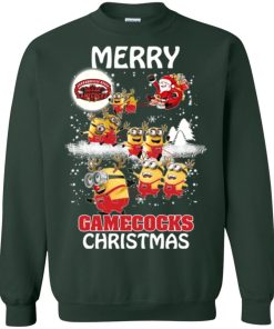 jacksonville state gamecocks minion ugly christmas sweater 3 WVlgU