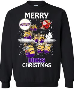 james madison dukes minion ugly christmas sweatshirt 1 vMv4w