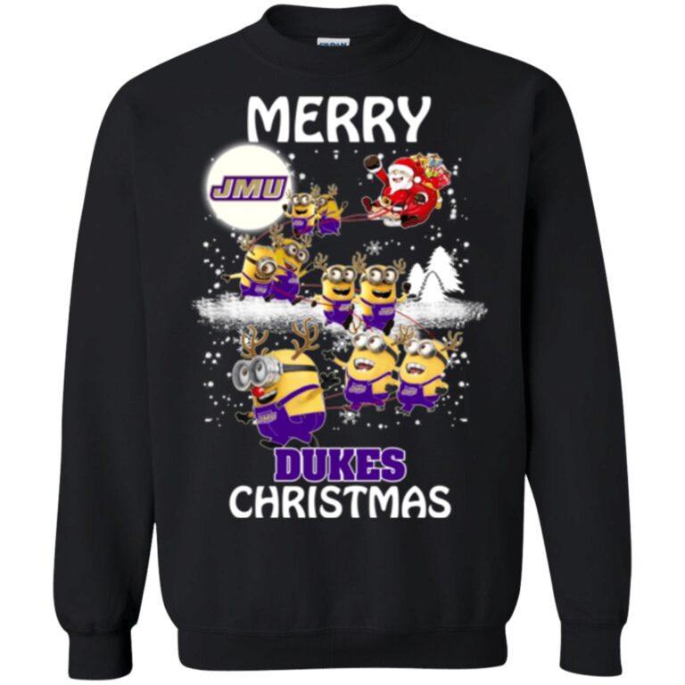James Madison Dukes Minion Ugly Christmas Sweatshirt
