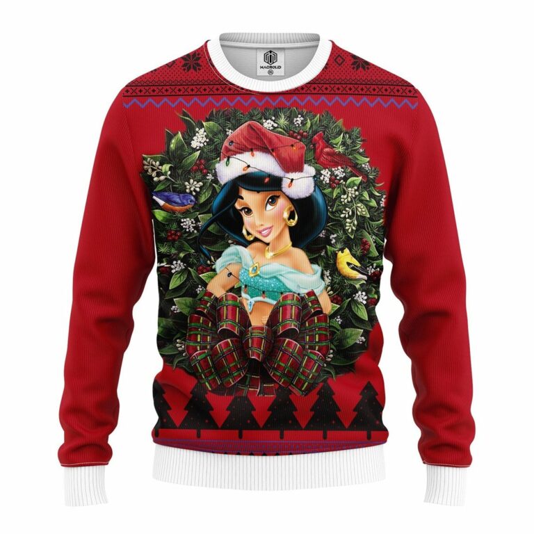 Jasmin Aladdin Princess Noel Mc Ugly Christmas Sweatshirt
