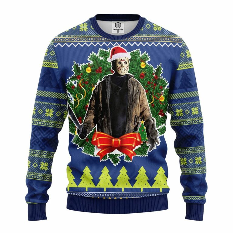 Jason Woorhees Ugly Christmas Sweatshirt
