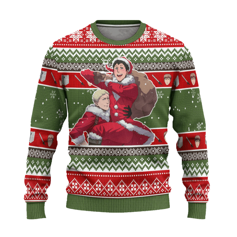 Jean Kirstein Attack on Titan Anime Ugly Christmas Sweater Xmas Gift