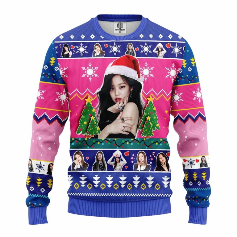 Jenny Black Pink Ugly Christmas Sweater