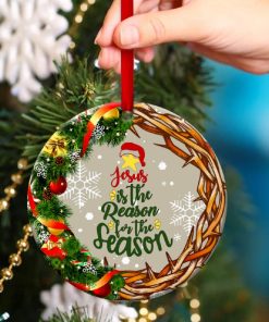 Jesus Circle Ornament Wreath And Crown Of Thorns Jesus Circle Ornament Wreath And Crown Of Thorns